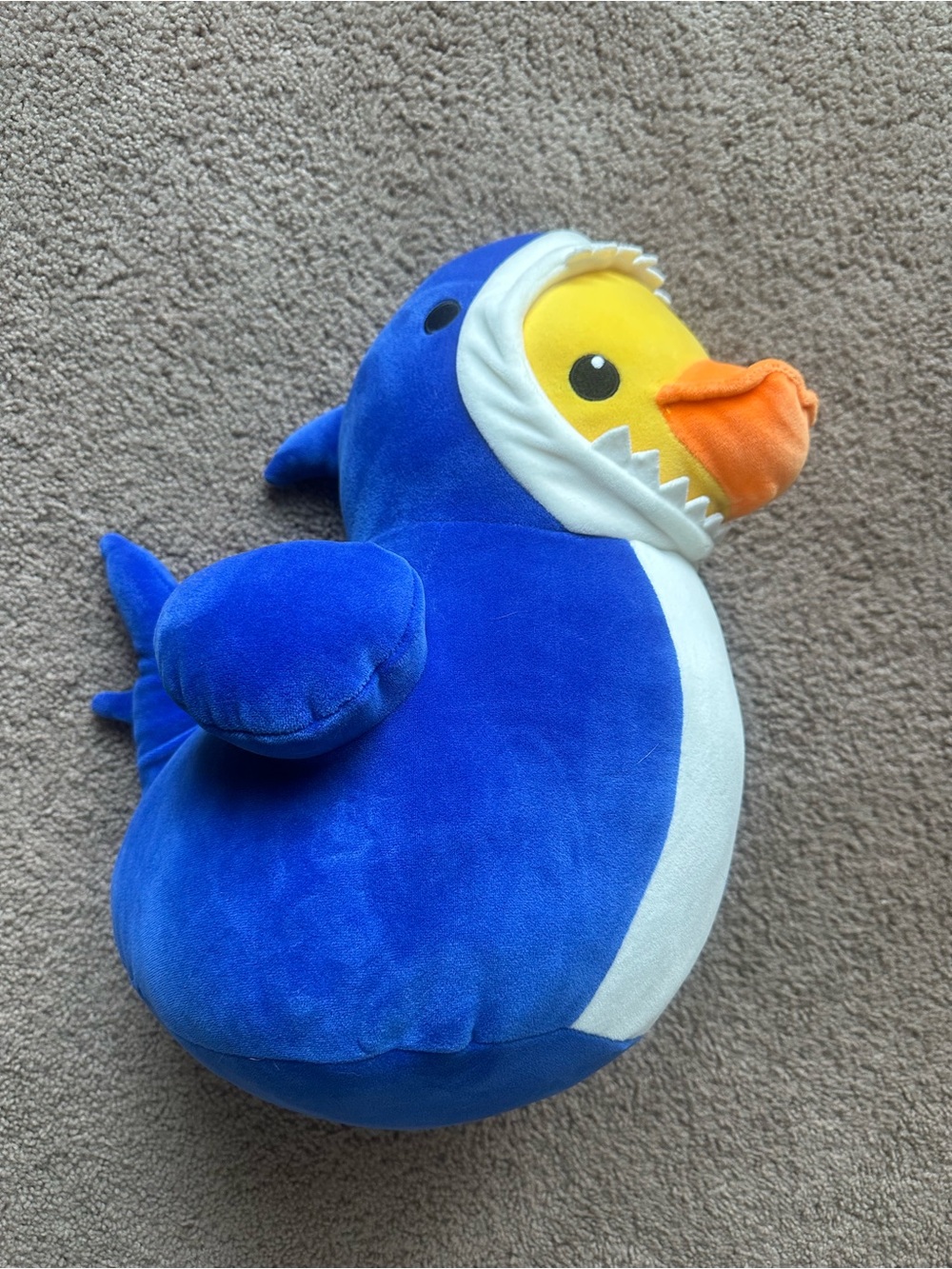 Blue Shark Duck Plush Stuffed Animal - Soft Kids Toy